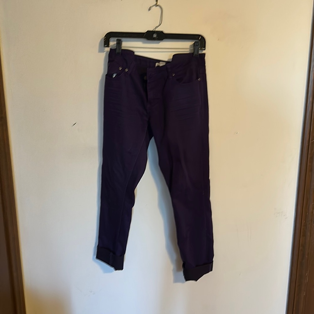 2.1 denim purple skinny jeans size- 27